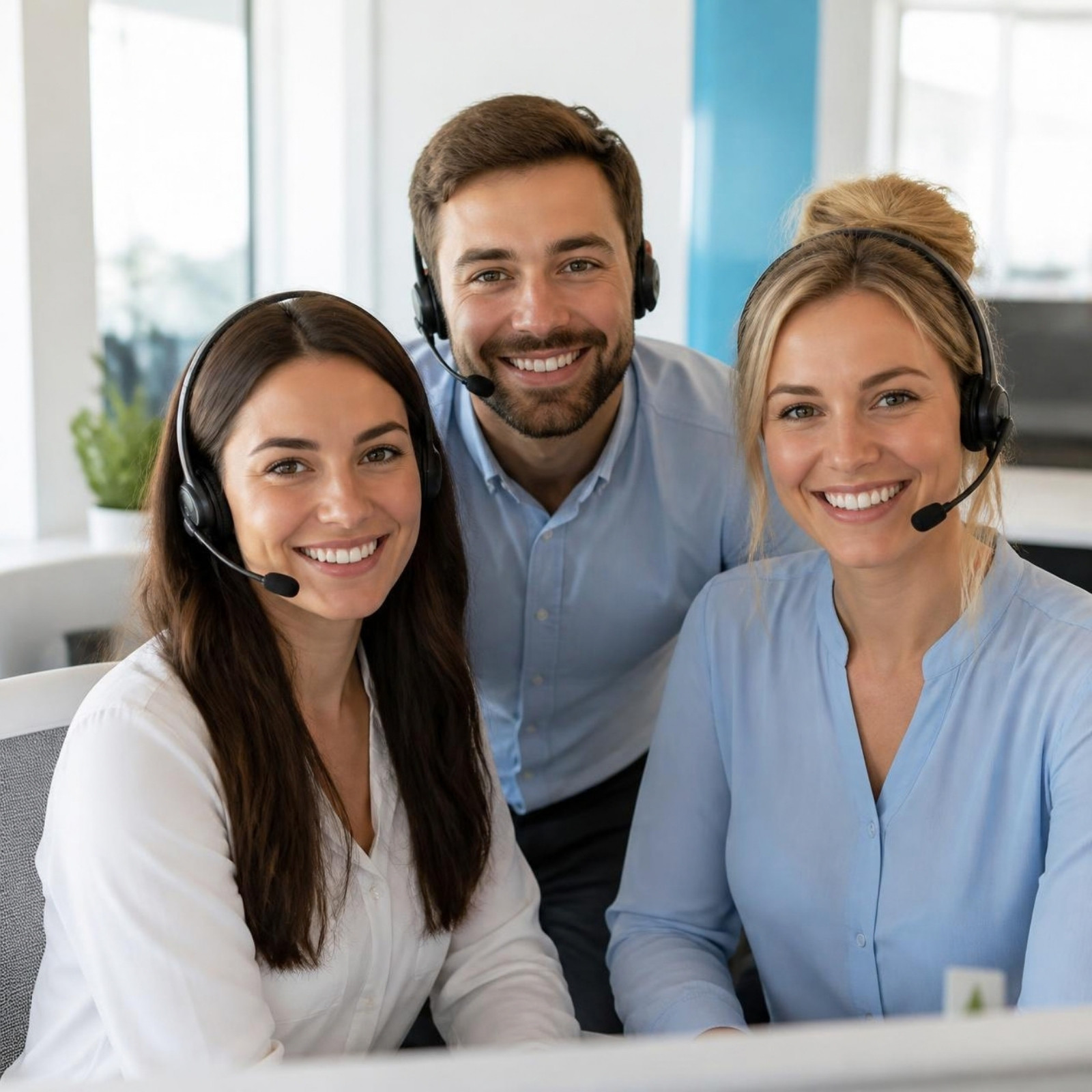 Equipo de Secretariado Virtual atendiendo llamadas de clínicas