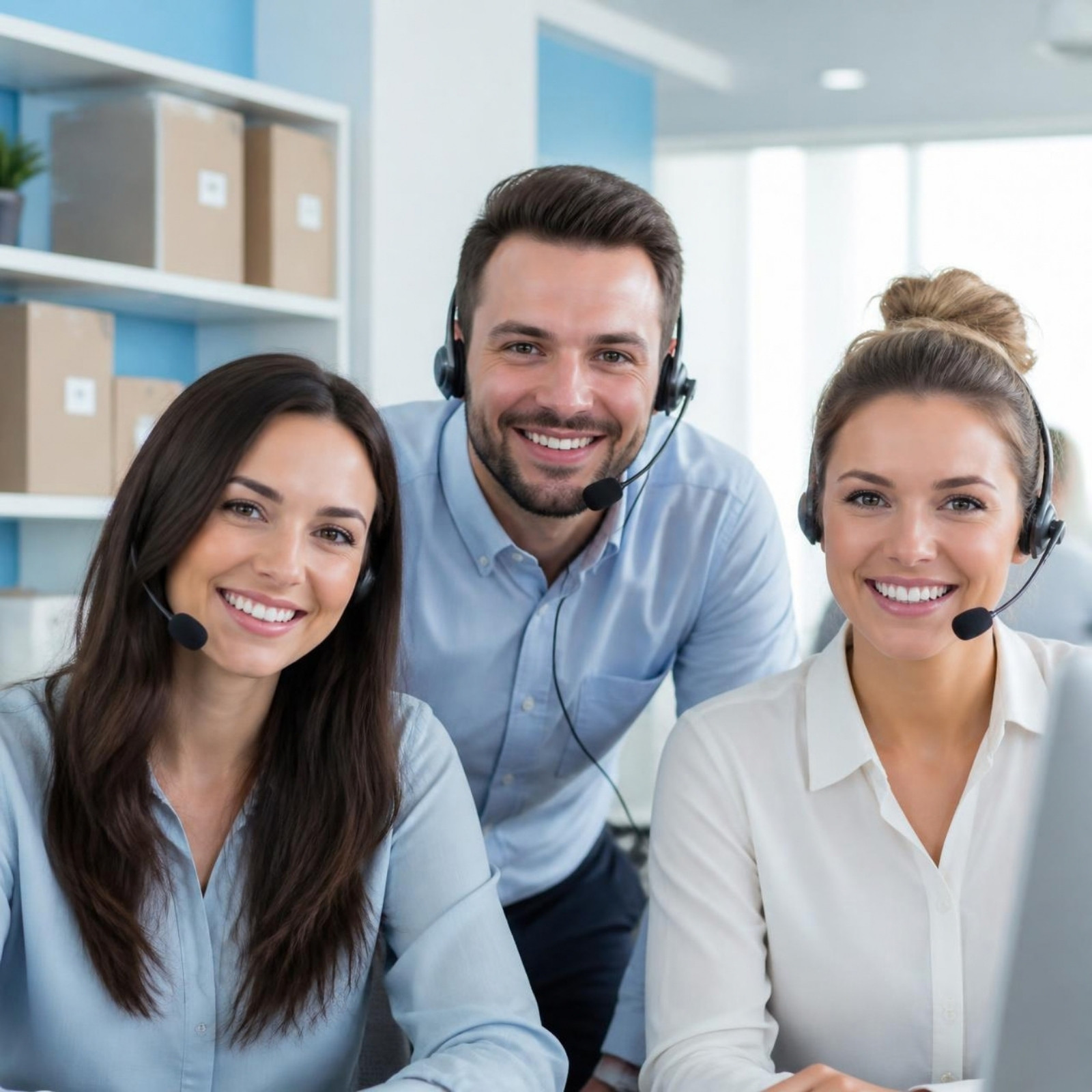 Equipo de Secretariado Virtual atendiendo llamadas de tiendas online